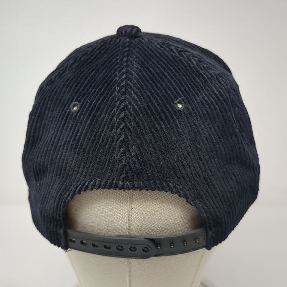 Consolidated Freightways Snapback Rope Hat Black One Size Corduroy - Picture 6 of 9